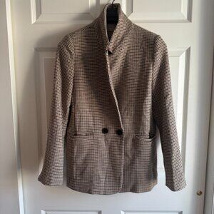 Five Four Five Houndstooth Blazer Tailored Work Jacket Size M